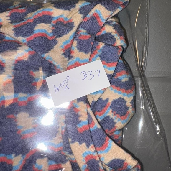 Sol Angeles X Anthropologie  Purple and Cream Leopard Print Tee - Picture 8 of 8